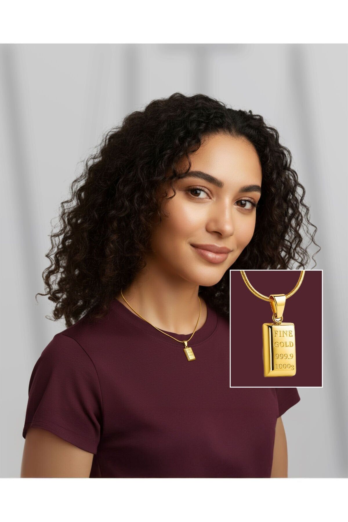 Külçe Altın Kolye