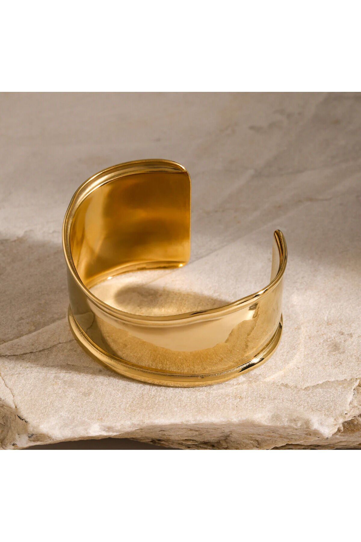 Özel Seri Ayarlanabilir Kalın Düz Kelepçe Bileklik