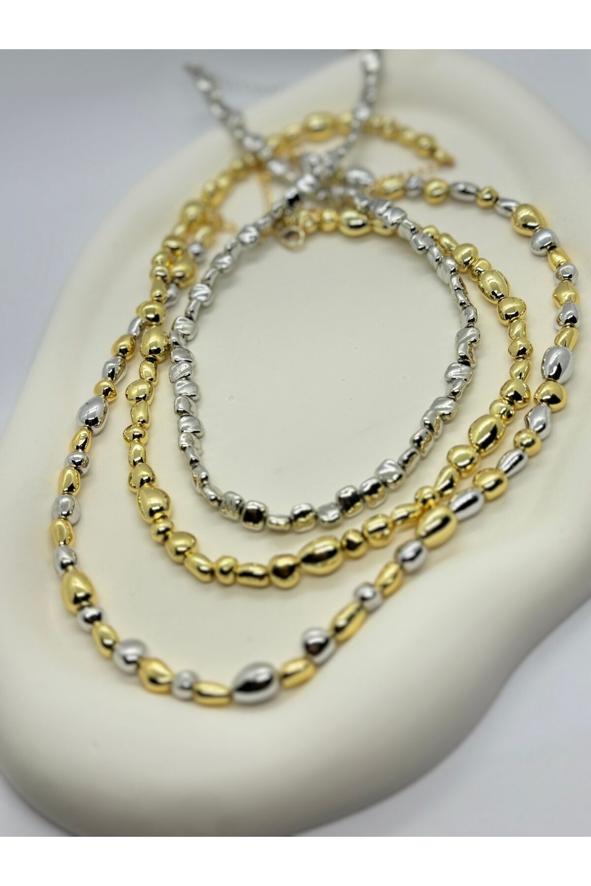 KARARMAZ !!!! ÇAKIL MODEL ÇELİK KOLYE