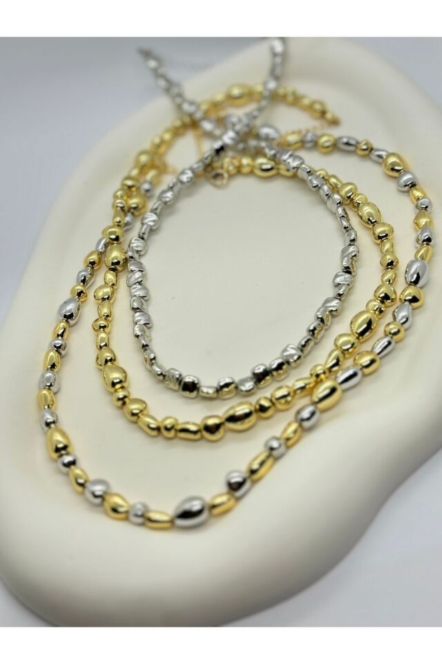 KARARMAZ !!!! ÇAKIL MODEL ÇELİK KOLYE